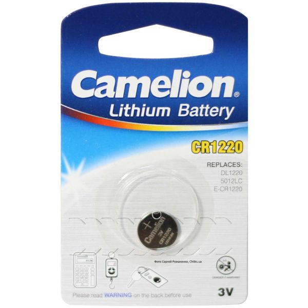Батарейка Camelion CR 1220 Lithium 1 шт 