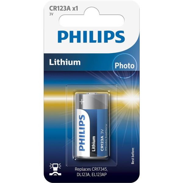 Батарейка CR123a Philips 3v