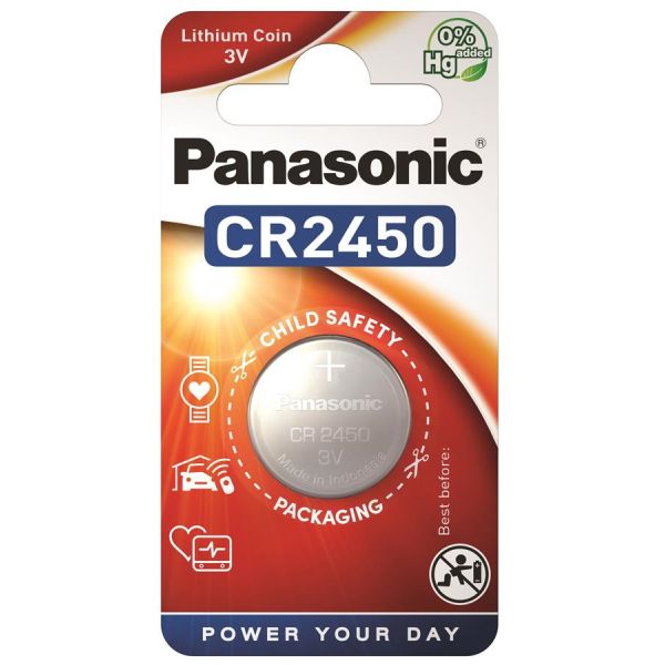 Батарейка CR 2450 Panasonic 3V Литиевая