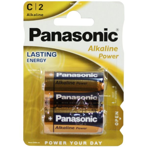 Батарейка LR14 Panasonic Alkaline Power C блистер 2 шт.