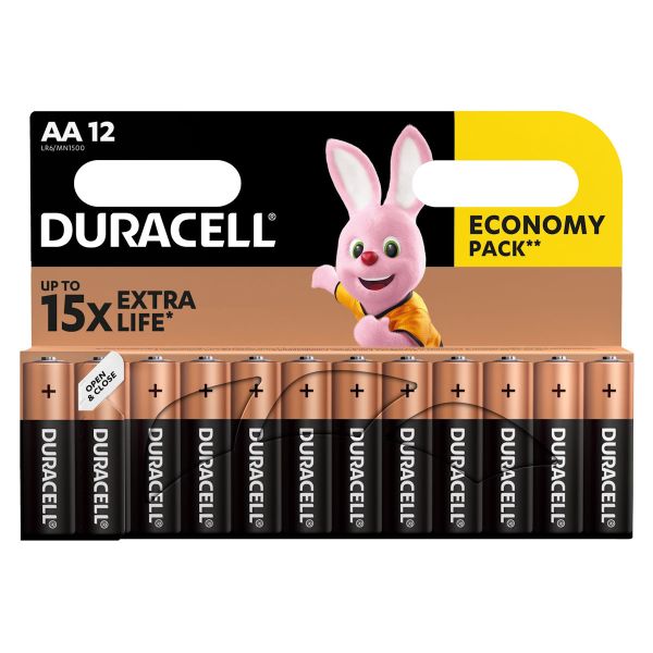 Батарейка АА Duracell Basic LR06 / 1.5V / Alkaline Щелочная 12 шт. в упаковке 5000394006546