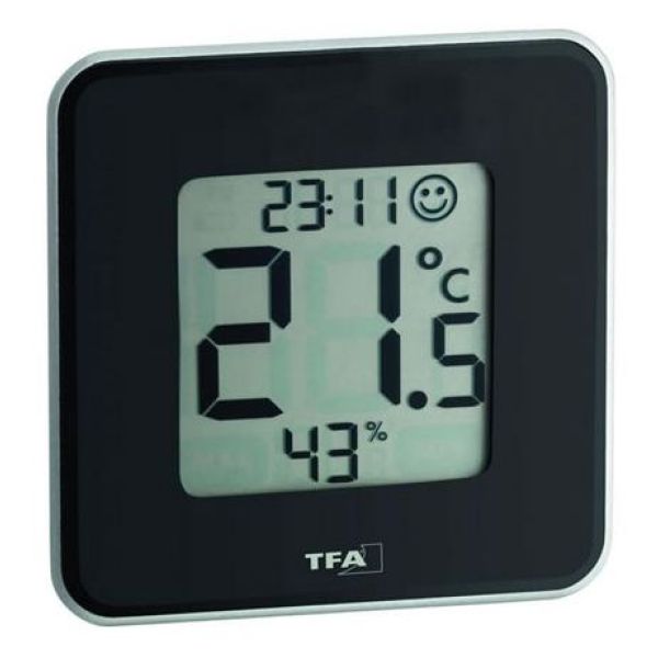 Термогигрометр TFA "Style" (30502101) чёрная