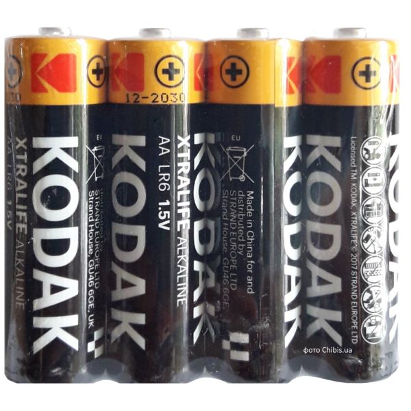 Батарейка AA Kodak XTRALIFE LR06 4 шт. пленка