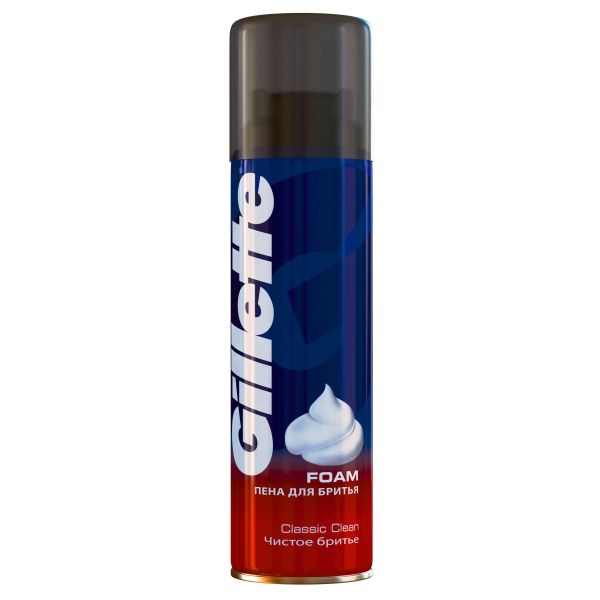 Gillette пена для бритья Classic Clean 200 мл. 3014260327682