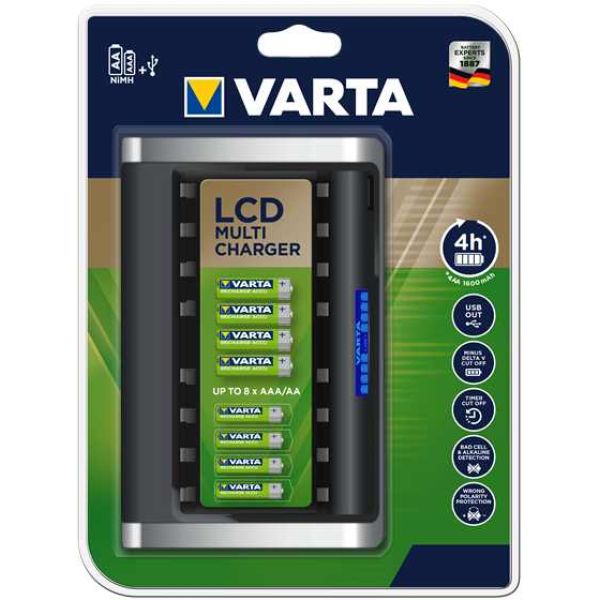 Зарядное устройство АА ААА Varta LCD Multi Charger в упаковке