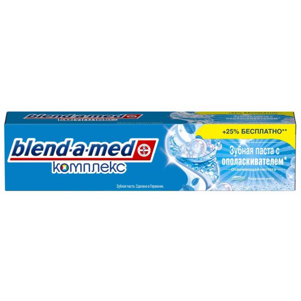 Зубная паста Blend-a-med Комплекс 7 + ополаскиватель 125 мл 5410076260935