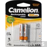 Аккумуляторные батарейки ААА Camelion 600 mAh Ni-Mh блистер 1/2 шт