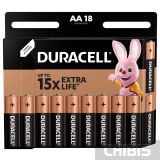 Батарейка LR06 Duracell Basic 1.5V Alkaline 18 шт. 5000394107519
