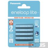 Аккумуляторные батарейки ААА Panasonic 550 mAh Eneloop Lite 4BP Ni-MH BK-4LCCE/4BE 4/4 шт