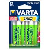 Аккумуляторные батарейки D Varta 3000 mAh Power R2U HR20, 1.2V, Ni-Mh 2/2 шт. 56720101402