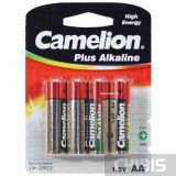 Батарейка АА Camelion Plus Alkaline LR06 1.5V 1/4 шт.