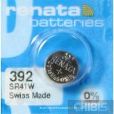Батарейка для часов Renata SR41W (392) 1.55V Silver 1 шт