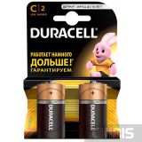 Батарейка C Duracell Basic 1.5V / Alkaline / 2/2 шт. блистер 5000394052529