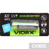 Батарейка A27 Videx Alkaline 12V 1 шт