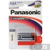 Батарейка Panasonic AAA Everyday Power LR06 1.5V alkaline бистер 2 шт