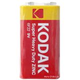 Батарейка Kodak 9V Крона EXTRA HEAVY DUTY 6F22 1 шт. пленка