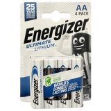 Батарейки energizer ultimate lithium АА 4 шт