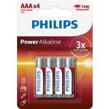 Батарейки Philips Power Alkaline AAA alkaline 4 шт