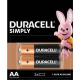 Батарейка AA Duracell Basic LR06, 1.5V, Alkaline 12 шт. отрывная упаковка