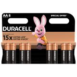 Батарейка АА Duracell Basic (LR06, 1.5V, Alkaline Щелочная) 8 шт.