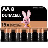 Батарейка АА Duracell Basic (LR06, 1.5V, Alkaline Щелочная) 8 шт.