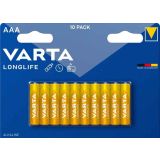 Батарейка Varta Longlife LR03 1.5V Alkaline блистер 10 шт. 