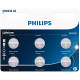Батарейка Philips CR2032 3V lithium 6 шт.