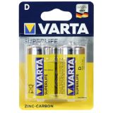 Батарейки R20 Varta Superlife 2 шт блистер