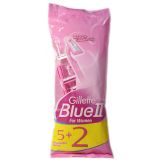 Бритва для женщин Gillette Blue II одноразовая 5 шт. + 2 шт бесплатно 7702018069361