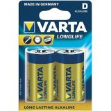 Батарейка Varta D Longlife Extra (LR20, 1.5V, Alkaline Щелочная) 04120101412 1/2 шт